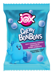 JOX Chewy Bonbons Mavi Ahududu Aromalı Dolgulu Bonbon Şekerleme