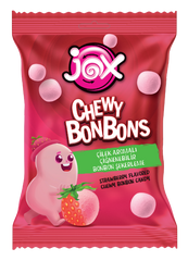JOX Chewy Bonbons Çilek Aromalı Dolgulu Bonbon Şekerleme