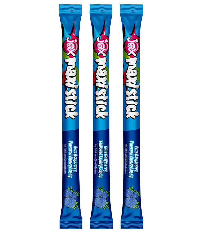 JOX Maxi Stick – Mavi Ahududu Aromalı Çiğnenebilir Şekerleme 22gx 24