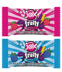 JOX Fruity Chewy Bar – Çilek &amp; Mavi Ahududu Aromalı Çiğnenebilir Şerit Şekerleme, 1001g