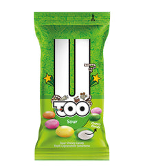 U Too Sour Chewy Candy – Ekşi Meyve Aromalı Çiğnenebilir Şekerleme, 25g x 24