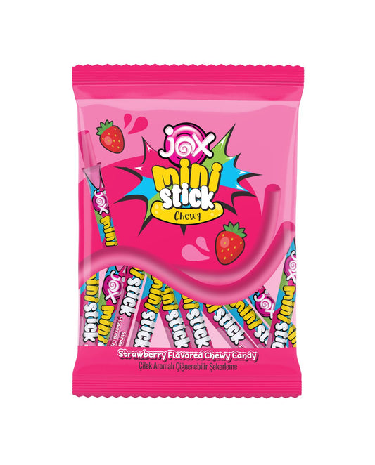JOX Mini Chewy Çilek Aromalı Çiğnenebilir Şekerleme