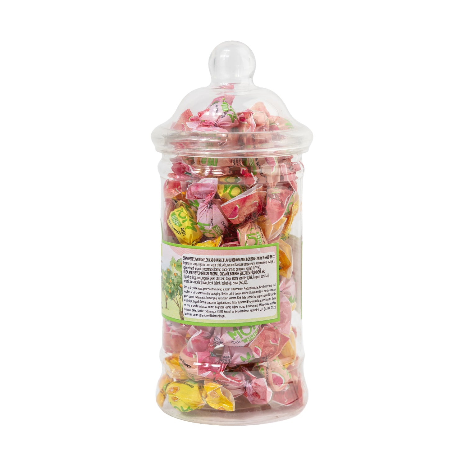MOM Organic Bonbon Kavanoz – Organik Meyve Aromalı Bonbon