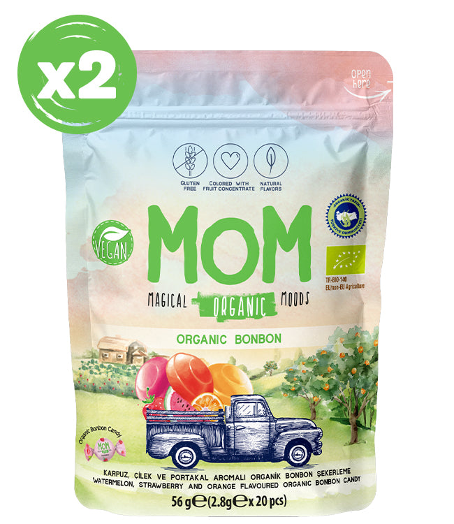 MOM Organic Bonbon – 2’li Paket, 56g X 2