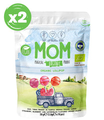 MOM Organik Meyveli Lolipop, 58g X 2