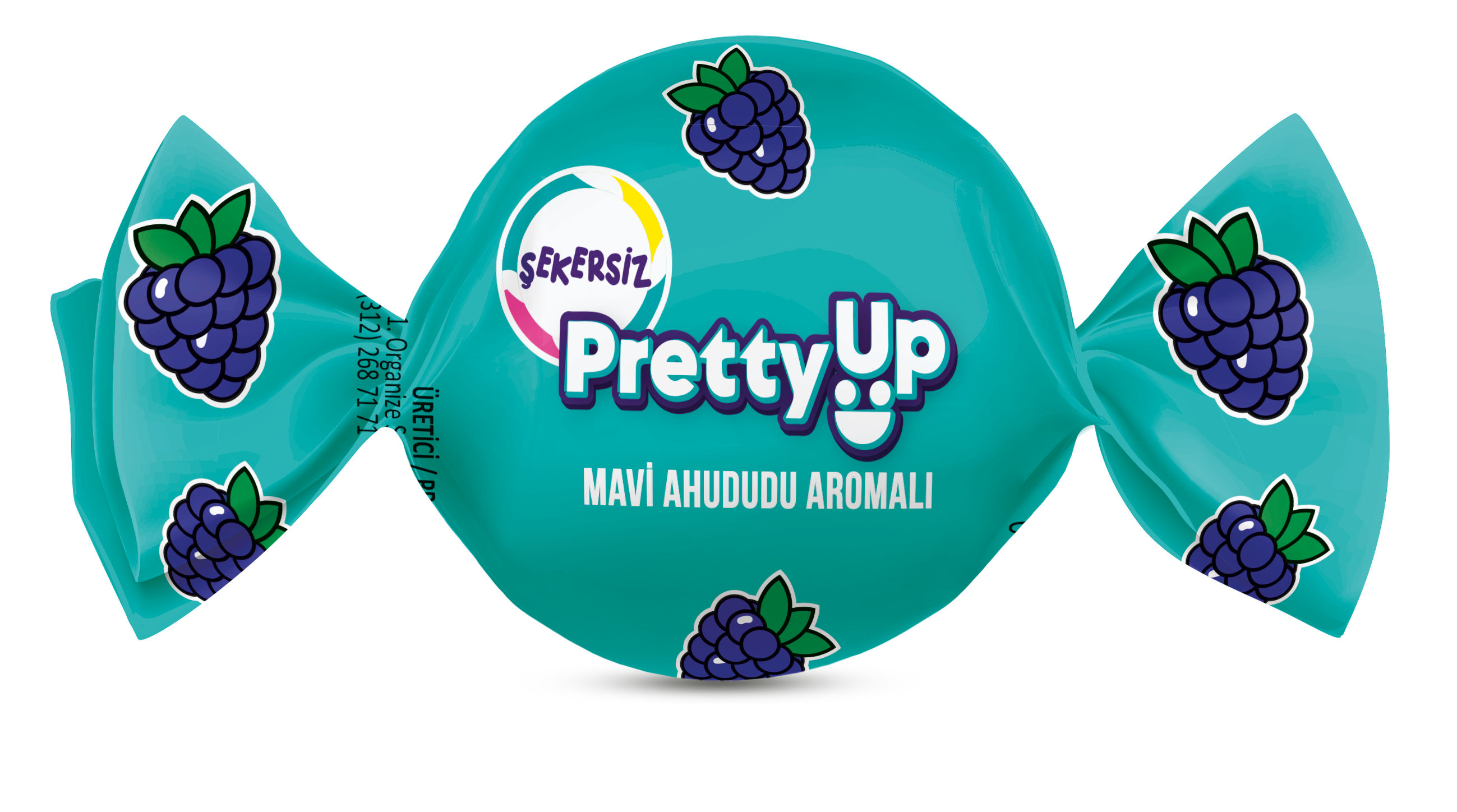 Pretty Up Şekersiz Meyve Aromalı Bonbon Sert Şekerleme 56g