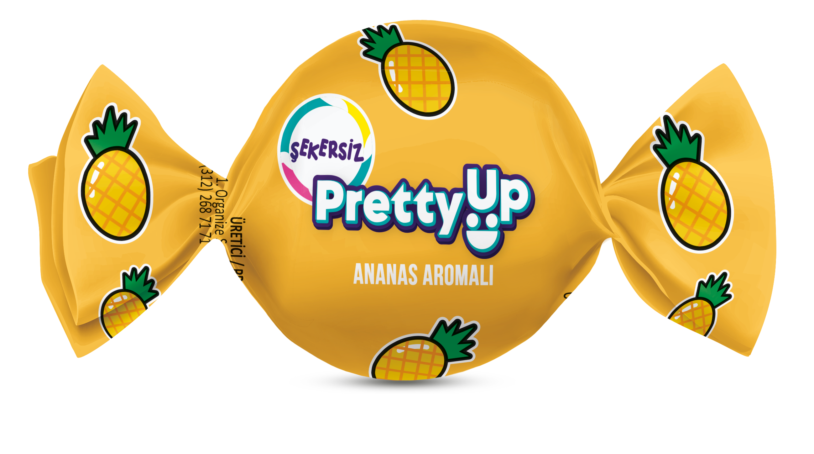 Pretty Up Şekersiz Meyve Aromalı Bonbon Sert Şekerleme 56g