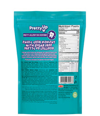 Pretty Up Şekersiz Lolipop – Mavi Ahududu, Çilek &amp; Ananas Aromalı 55g