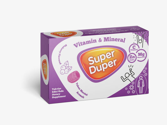 Super Duper Vitamin & Mineral – Yaban Mersini Aromalı Takviye Edici Gıda 4gr X 14
