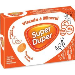Super Duper Portakal Vitamin Mineral Bonbon 4 gr x 14 Adet