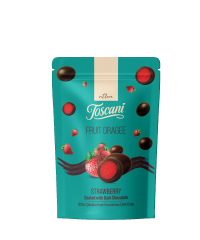 Toscani Bitter Çikolata Kaplı Çilek Draje