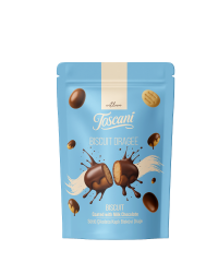 Toscani Sütlü Çikolata Kaplı Bisküvi Draje