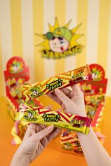 WARNING SOUR TAFFY LİMON-ÇİLEK EKŞİ YUMUŞAK ŞEKERLEME (42gx12 adet)