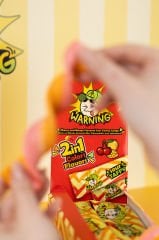 WARNING SOUR TAFFY VİŞNE-MANGO EKŞİ YUMUŞAK ŞEKERLEME (42gx12 adet)