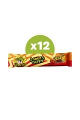 WARNING SOUR TAFFY VİŞNE-MANGO EKŞİ YUMUŞAK ŞEKERLEME (42gx12 adet)