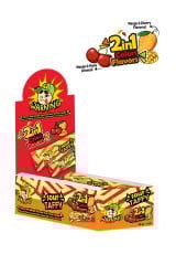 WARNING SOUR TAFFY VİŞNE-MANGO EKŞİ YUMUŞAK ŞEKERLEME (42gx12 adet)
