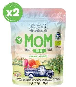 Organik Meyveli Bonbon, 56g X 2