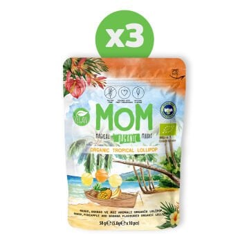 Organik Tropikal Lolipop, 58g X 3