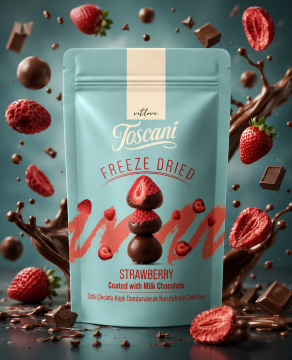 Sütlü Çikolatalı Çilek Draje, 60G