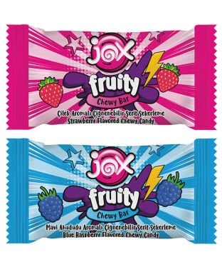 Çilek ve Mavi Ahududu Aromalı Şerit Şeker, 1001g