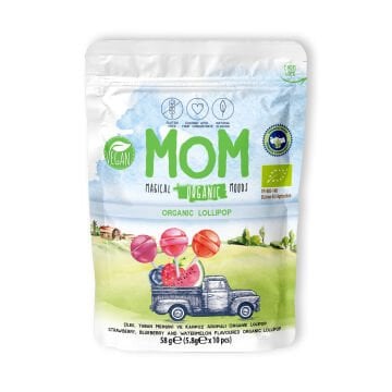 Organik Meyveli Lolipop, 58g