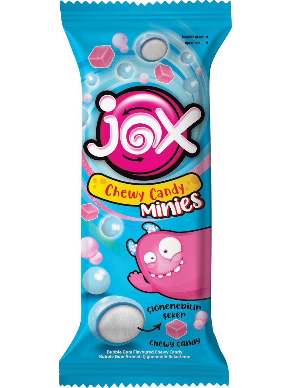 Bubble Gum Aromalı Şeker, 10gr X 24