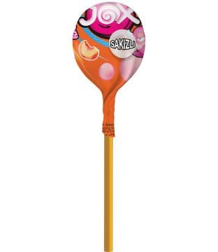 Karışık Meyve ve Bubble Gum Aromalı Sakız Dolgulu Lolipop