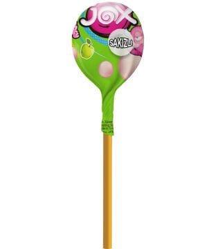 Karışık Meyve ve Bubble Gum Aromalı Sakız Dolgulu Lolipop