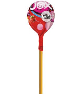 Karışık Meyve ve Bubble Gum Aromalı Sakız Dolgulu Lolipop