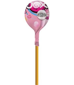 Karışık Meyve ve Bubble Gum Aromalı Sakız Dolgulu Lolipop